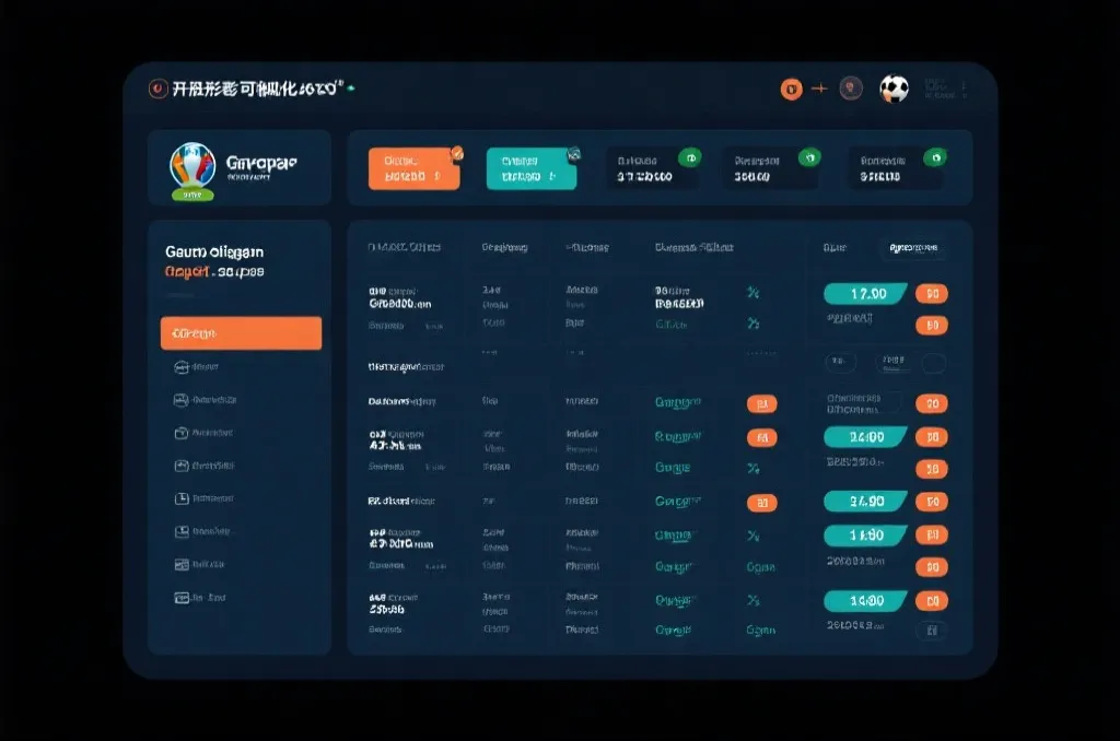 世界杯小组积分榜与出线形势可视化界面